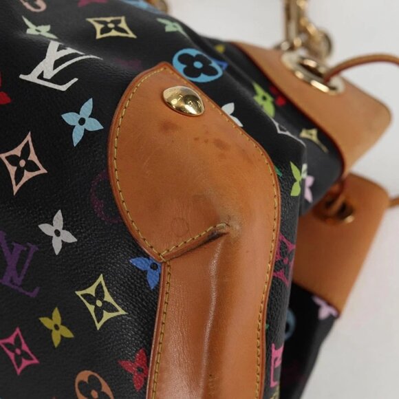LOUIS VUITTON Monogram Multicolor Ursula Tote Bag Black M40124 LV Auth 132957V - Picture 4 of 16